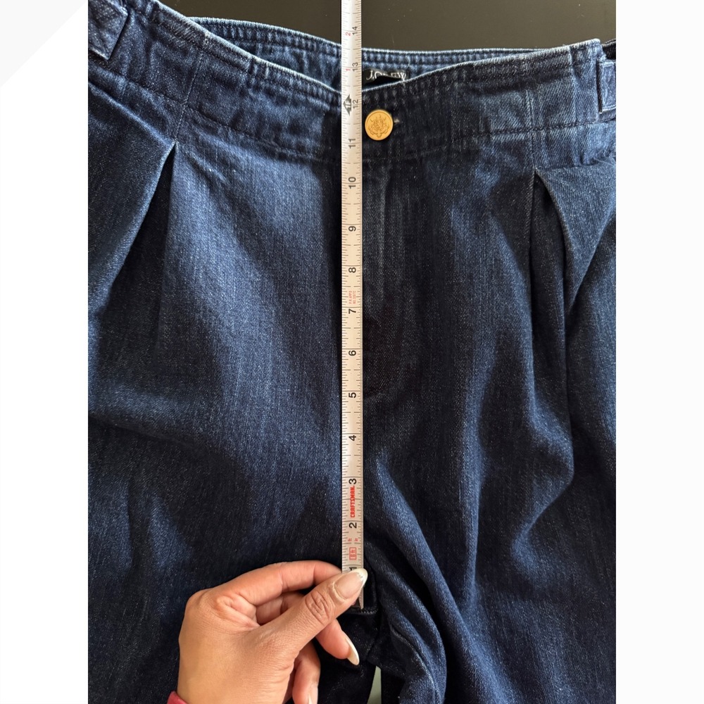 J.Crew Tapered jean with pleats in 1984 rigid 29 high rise‎ dark wash q2 - Picture 6 of 9